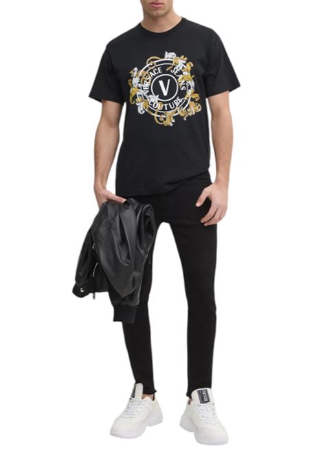 plain skinny jeans VERSACE JEANS COUTURE | Trousers | 79GAB5K0 CDW00909